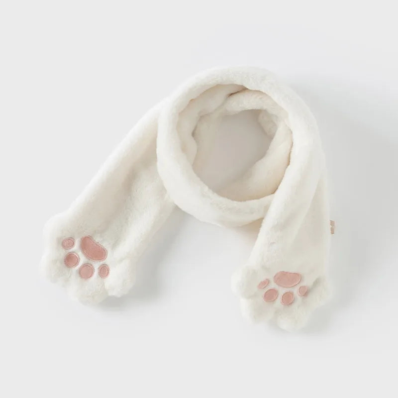 Dave Bella Girls Scarf Winter Autumn Baby Soft Plush Scarves Cute Claws Neck Collar Kid Elegant Neckerchief Warm Stuff DB4243869