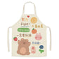 Cute little dinosaur bear rabbit pattern apron home linen children's cleaning apron kitchen cooking baking bib
