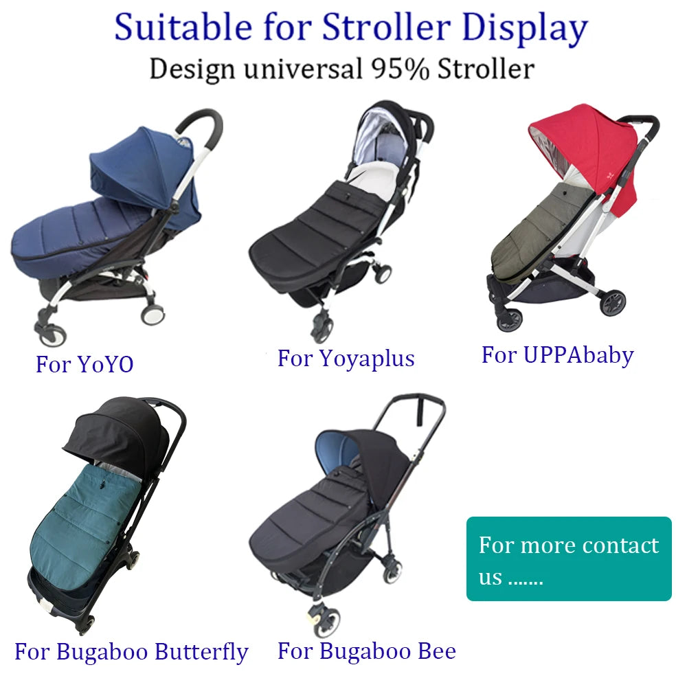 Universal Pushchairs Footmuff, Stroller Accessory Compatible with Babyzen YOYO, YOYO2 & YOYO3 strollers - Soft Lining & Fabric