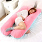 Soft Fleece Pregnant Pillow Gravida U Type Lumbar Pillow Multi Function Side Protect Cushion, Pillowcase, PP Cotton Dropshipping