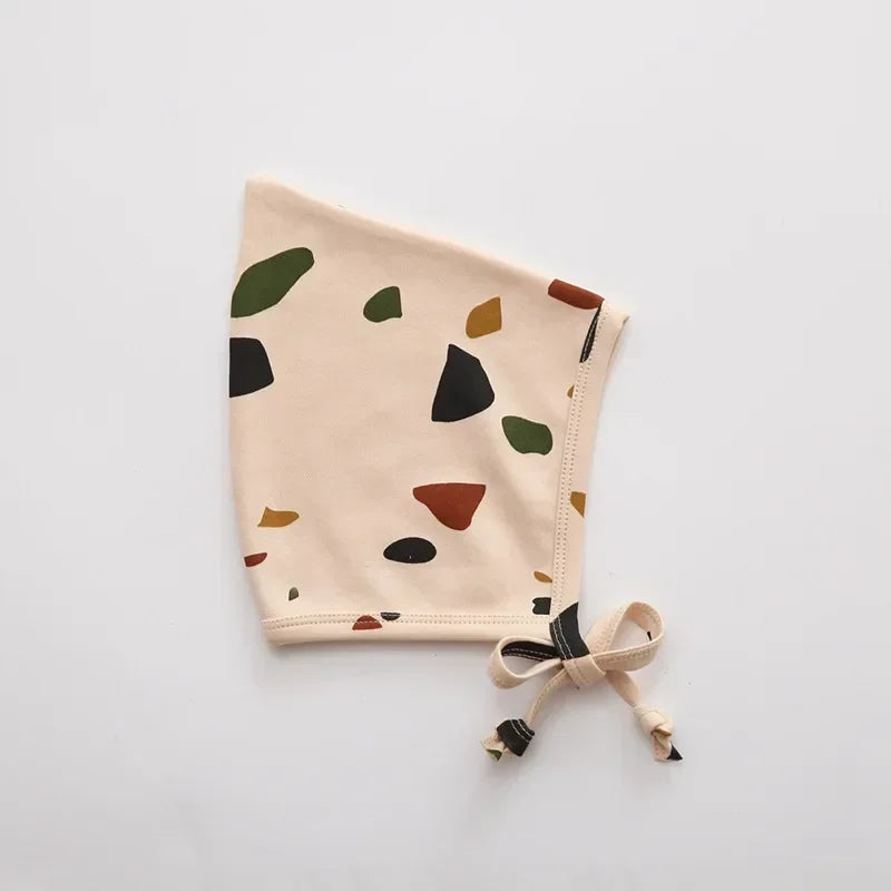 Floral Retro Baby Beanie Hat for Spring Summer Photos