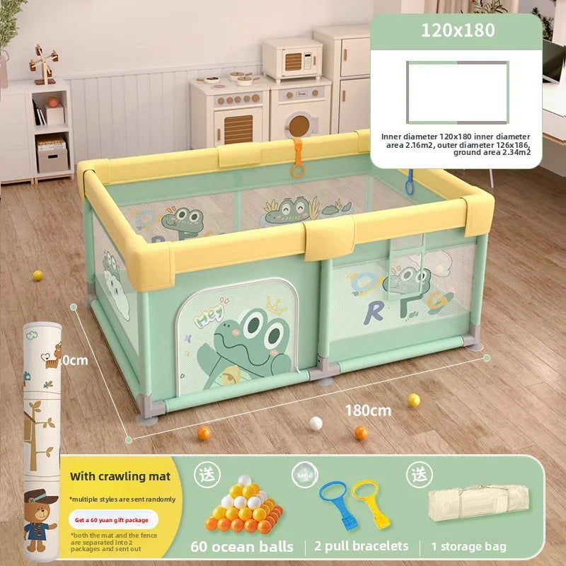 Non-Toxic Baby Playpen with Crawling Mat