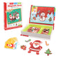 Funny Children's Intelligent Magnetic Book 3D Cartoon Puzzles Jigsaw Brain Training Game Educational Toys for Kids Gift Xmas Toy