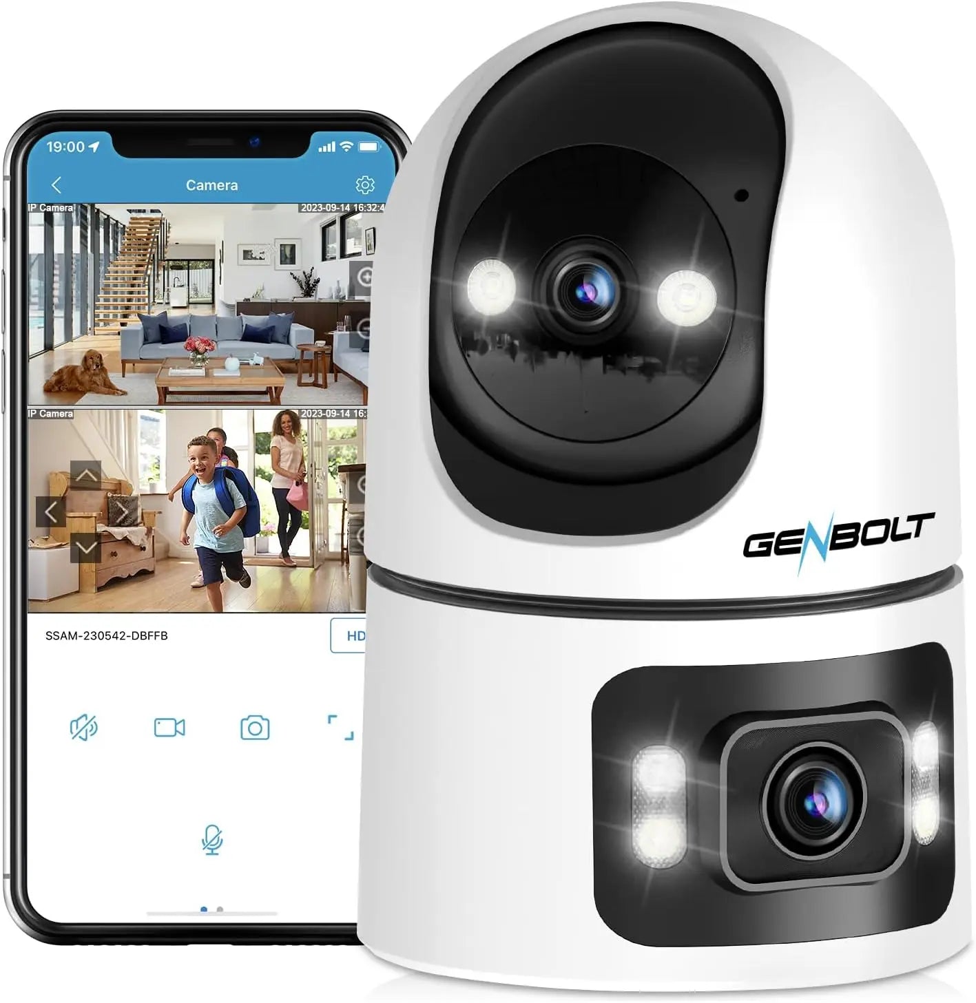 WiFi Home Surveillance GENBOLT 360° IP Camera