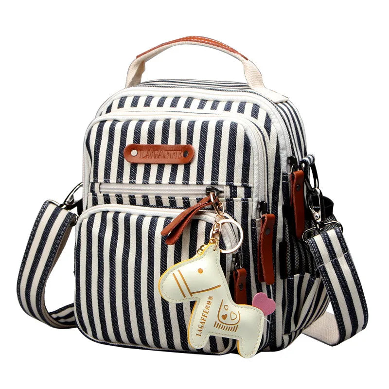 Fashion Casual Mommy Messenger Bag – Large Canvas Travel Diaper Bag
