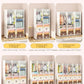 Children Dress Clothes Folding Cabinets Simplicity Cube Splice Storage Locker Foldable Fully Enclosed Wardrobe Bedroom Furniture