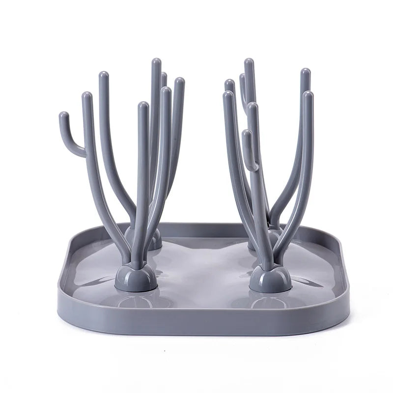 Baby Bottle Drying Rack Cup Rack Removable Folding Tree Rack Clean Nipple & Accessory Storage Drying Rack