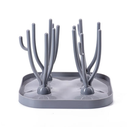 Baby Bottle Drying Rack Cup Rack Removable Folding Tree Rack Clean Nipple & Accessory Storage Drying Rack