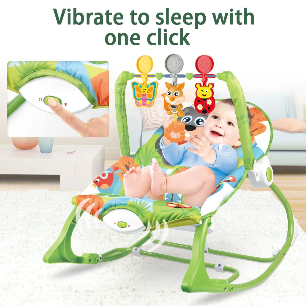 Early Electric Toys Baby Rocking Chair Electric Baby Boy Toy Sleeping Rocker With Hanging Children Toys Gifts