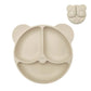 Baby Silicone Suction Plate – Cartoon Smile Face Bowl
