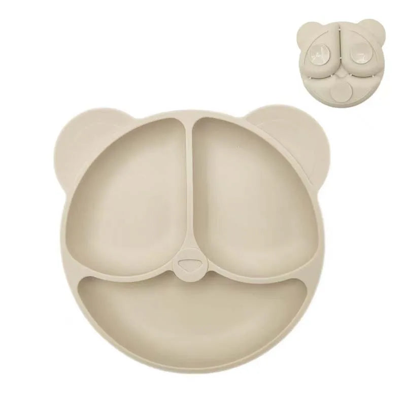 Baby Silicone Suction Plate – Cartoon Smile Face Bowl