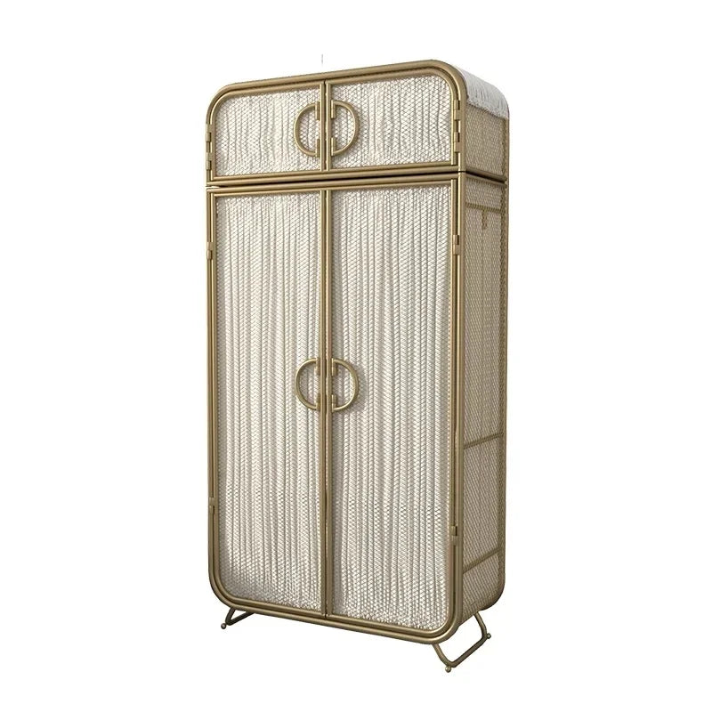 Modern Minimalist Wardrobe Organizer Storage Cube for Bedroom, Baby, and Home Furniture - Armable Metal Design
