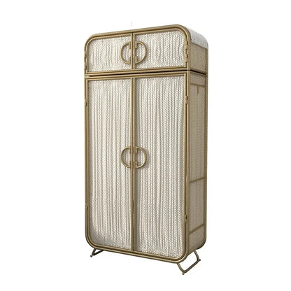 Modern Minimalist Wardrobe Organizer Storage Cube for Bedroom, Baby, and Home Furniture - Armable Metal Design