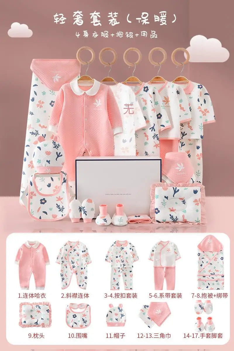 Pure Cotton Newborn Baby Set – Unisex Clothing Suit (0–12 Months)