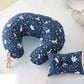 U-Shaped Baby Nursing & Feeding Cushion Waist Support for Breastfeeding Breathable Fabric Ergonomic Shape Nursing Cushion