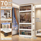 Multifunction Folding Storage Cabinet Dustproof Wardrobe Sundries Cabinet Closet Organizer Locker Storage Box