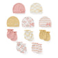 Unisex Cotton Newborn Baby Hat and Gloves Set 10Pieces