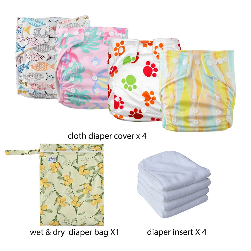 Babyland Waterproof Cloth Diaper Kit