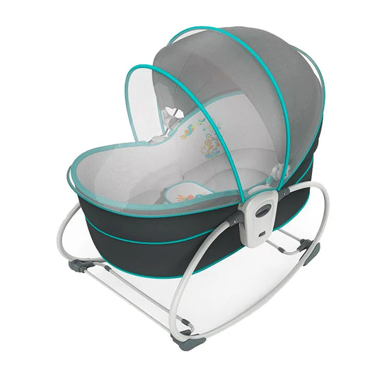 Baby Cradle Baby Rocking Chair for Newborns 0-3 Years Old Baby Soothing Bed Swing Bed 5 in 1 Music Vibrating Tent Rocking Bed