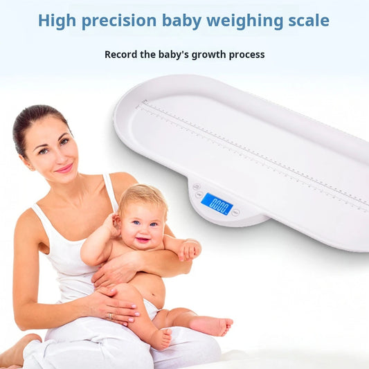 Multifunction Baby Scale, Digital Baby Scale, Pet Scale, Infant Scale With Clamp Function, Blue Backlight, Weight And Height Tra
