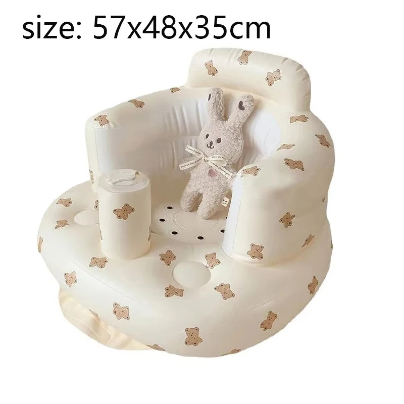 Inflatable Baby Seat – Built-in Air Pump, Learn-to-Sit Floor Chair