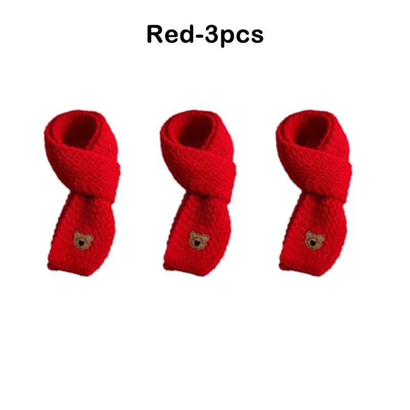 Christmas Toddler Scarf Winter Warm Baby Neck Warmer Fleece Lined Windproof Kids Unisex Scarf Cute Korean Style Festival Gift