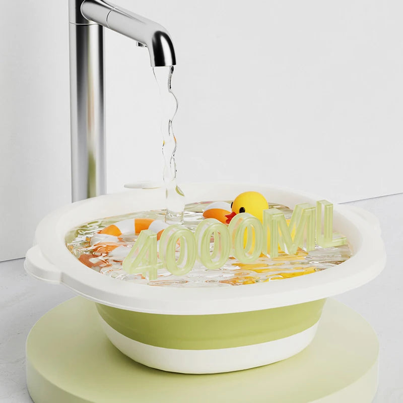 Folding BAby BAth Tub PortAble BAth Bucket Anti-Slip Bottom Newborn BAby Swim Tubs PortAble Children Non-Slip Kids BAthtub A1246