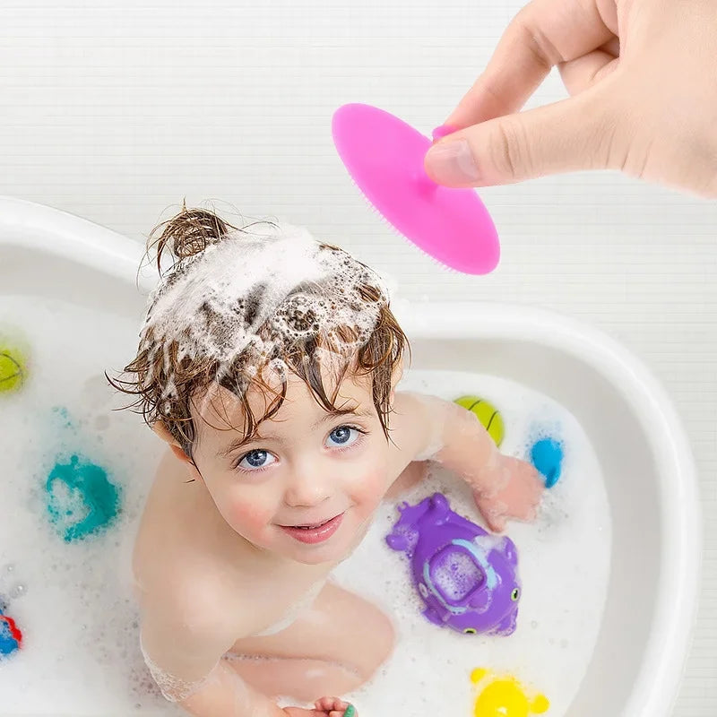 Kids Bath Brush – Soft Silicone Shampoo & Scalp Massage Tool