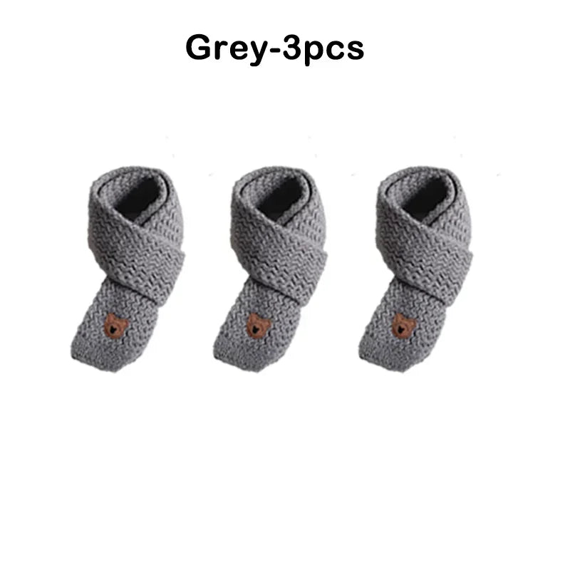 Christmas Toddler Scarf Winter Warm Baby Neck Warmer Fleece Lined Windproof Kids Unisex Scarf Cute Korean Style Festival Gift
