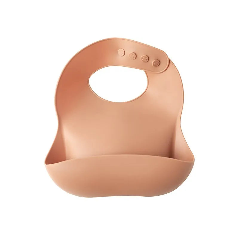 Baby Waterproof Bibs Toddler Silicone Bibs Cute Bowknot Aprons Kids Bib Girl Boy Adjustable Soft Silicone Bib Baby Feeding