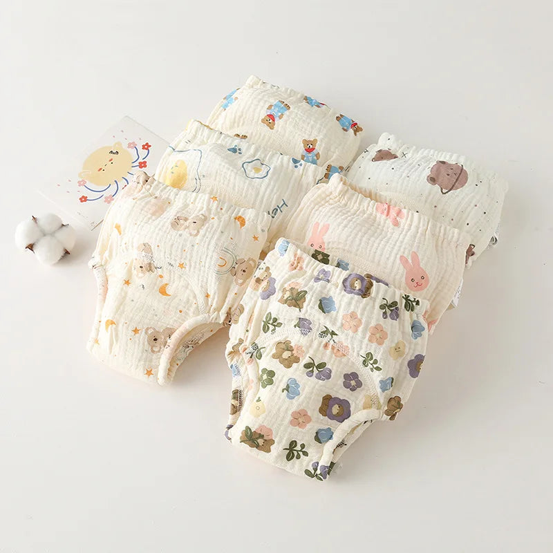 Soft Cotton Gauze Baby Training Pants
