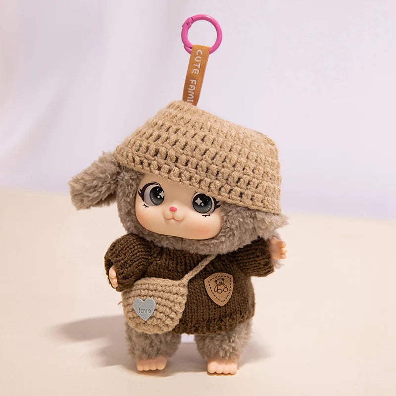 Family Animal Plush Toy – DIY Vinyl Keychain for Kids