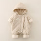 Cozy Cotton-Padded Infant Romper