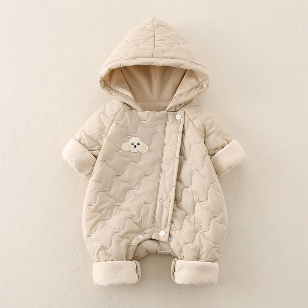 Cozy Cotton-Padded Infant Romper