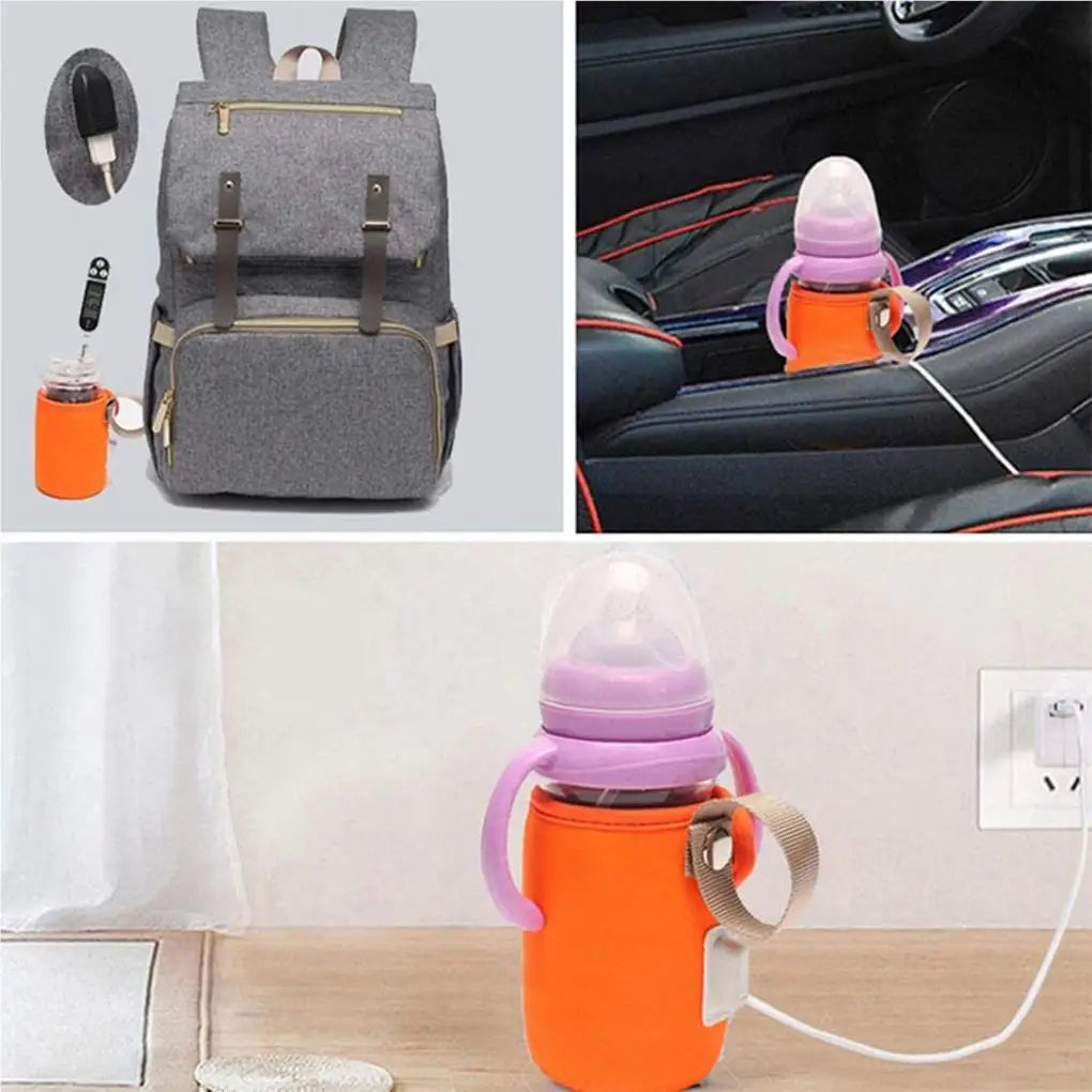 USB Baby Bottle Warmer Lightweight Insulated Bag Milk Thermostat Bags