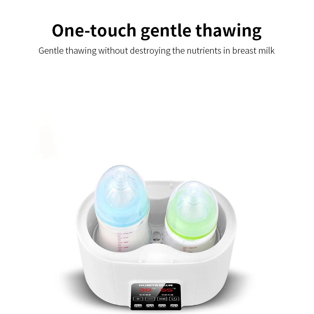 8-in-1 Multi function Baby Bottle Warmer Heater Sterilizer Fast Milk Warmer with Timer Breast Milk or Formula Fits 2 Bottles