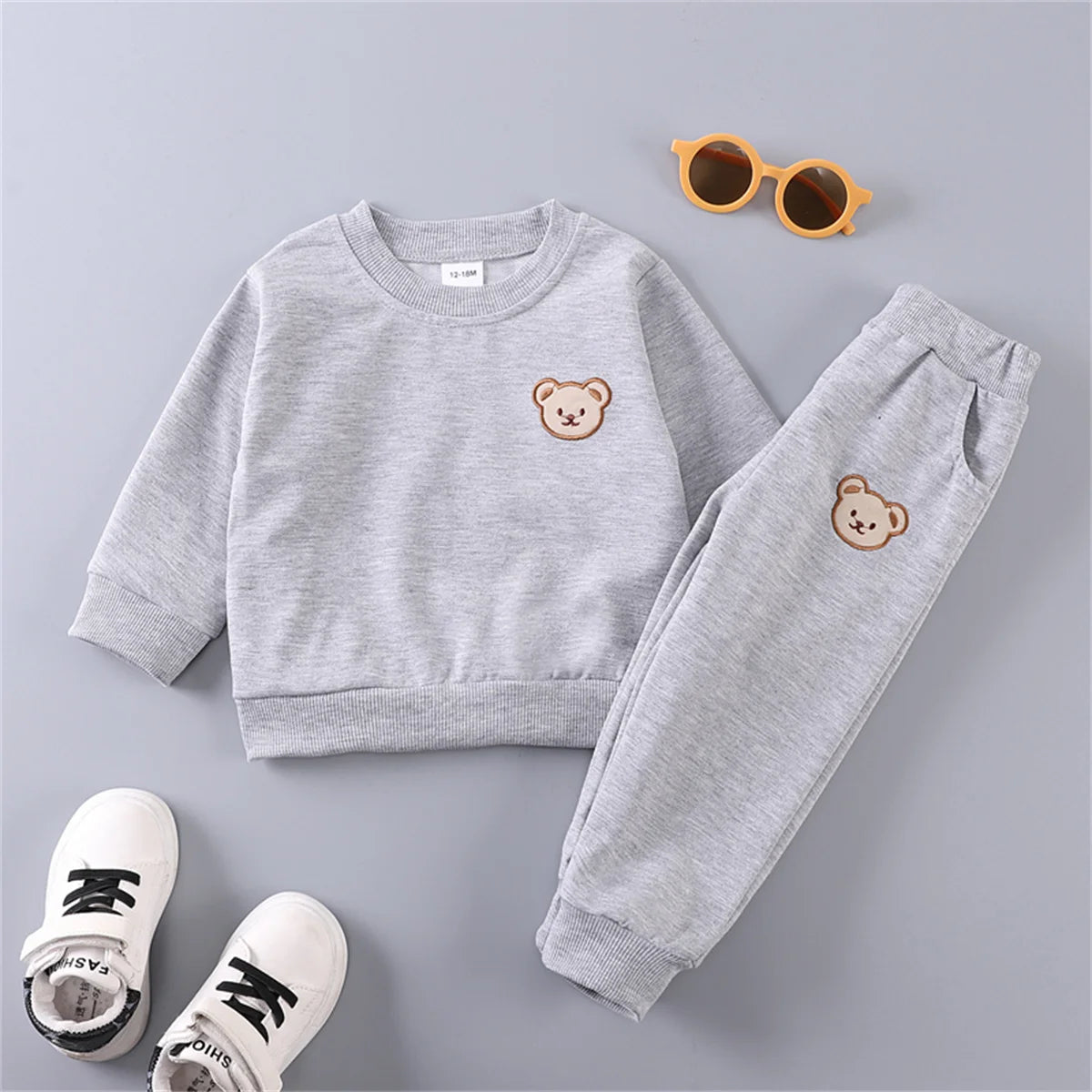 2PCS Kids Set – Spring/Autumn Little Bear Long Sleeve & Pants