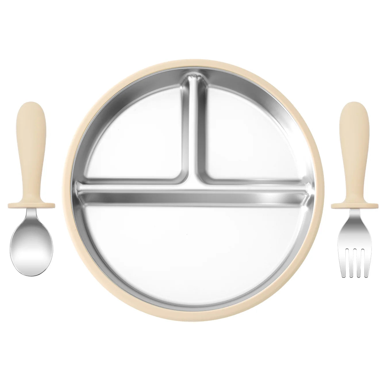 Kids Feeding Essentials – 3PCS Bowl, Spoon & Fork Set