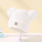 Cute Bear Ear Wool Baby Hat and Scarf Winter Set