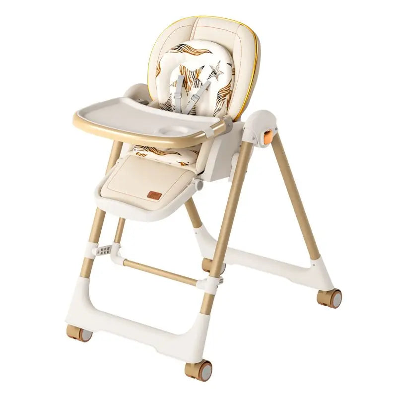 Foldable Baby High Chair Multifunctional Portable Feeding Seat for Toddlers Suitable for Home Use and Learning to Sit kids chair