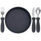 Infant Feeding Set – Silicone Plate, Spoon & Fork