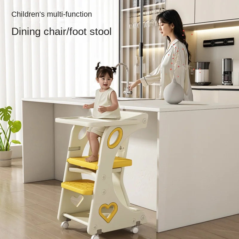 Baby Eating Chair Children Dining Chair Baby Highchair Adjustable Height Multi function Growing Chair Toddler Feeding Seat