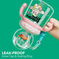 300ml Gravity Ball Straw Cup Leak-Proof Baby Training Cup Kids Water Bottle Leak Proof Spray Drinking Cup for Boys Girls