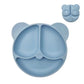 Baby Silicone Suction Plate – Cartoon Smile Face Bowl