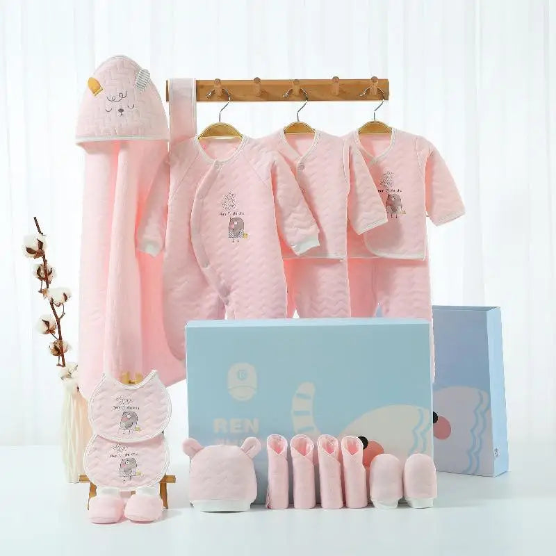 18/21/23 Pcsnewborn Clothes Set Winter Thick New Born Baby Girl Boy Clothes Cotton  Newborn Set Infant Outfit Baby Gift No Box