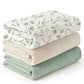 3pcs/set 6-Layer Muslin Swaddle Blanket for Baby Soft Cotton Gauze Receiving Blankets for Newborn Soft Wrap Set Toddler Boy Girl