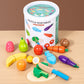 Montessori Cutting Fruit & Veg Toy Set