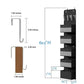 Six-Layer Zipper Combination Door Back Storage Hanging Baby Bed Underwear Storage Bag Non-Woven Fabric Storage Organizer