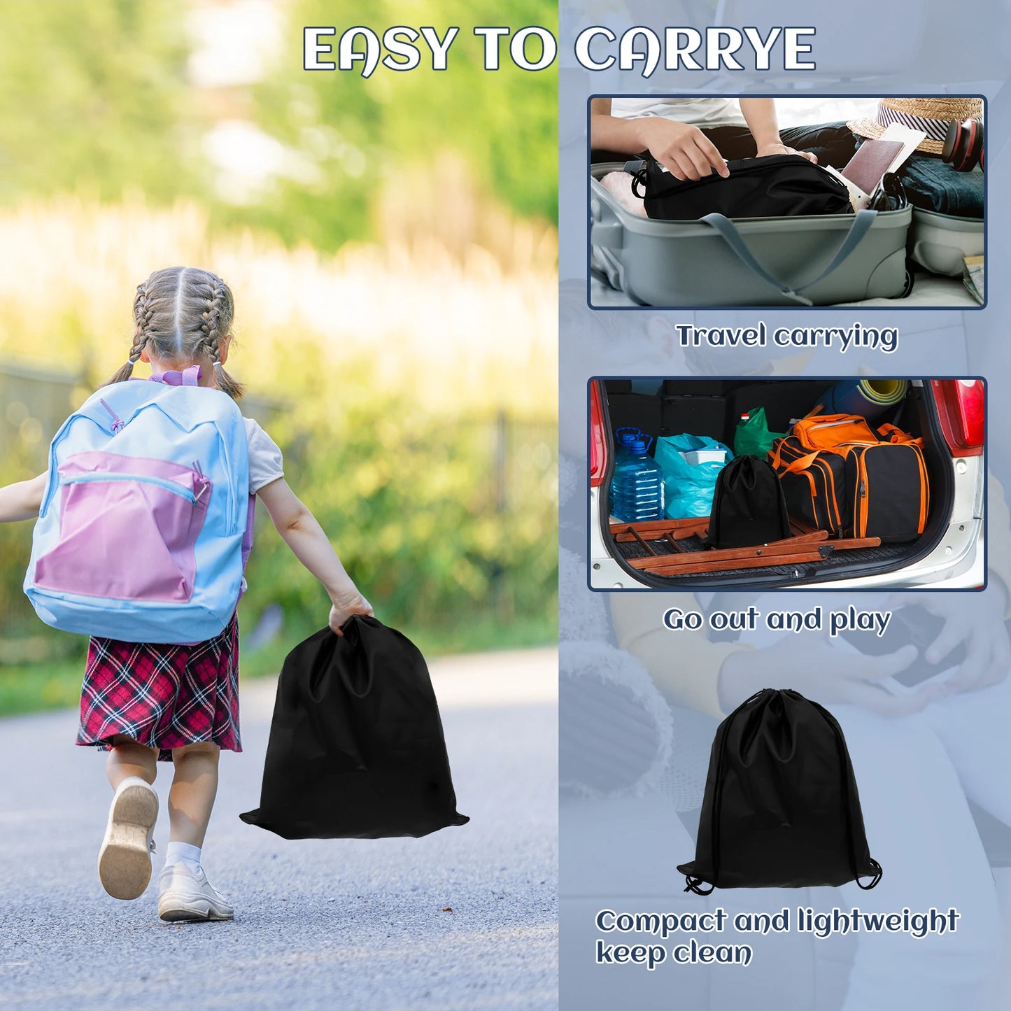 Inflatable Car Booster Seat Cushion Portable Booster Seat With Storage Bag Comfort and safety Travel PVC Mat for Kids Toddlers