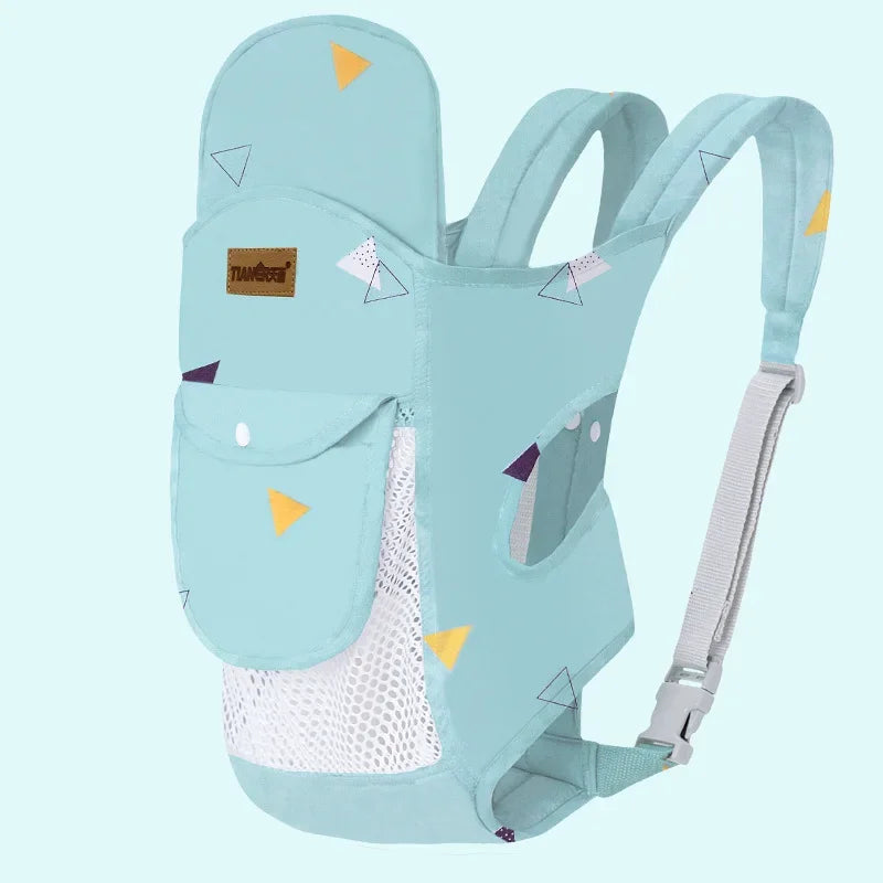 Traditional Baby Carrier Simple Sling Wrap Infant Front Back Carry Breathable Cotton Newborn to Toddler Hands Free Parent